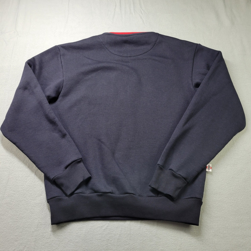 Chamonix Mont-Blanc France Ski Sweatshirt Men Size M Ikonik Crewneck Blue Snow - Picture 9 of 10